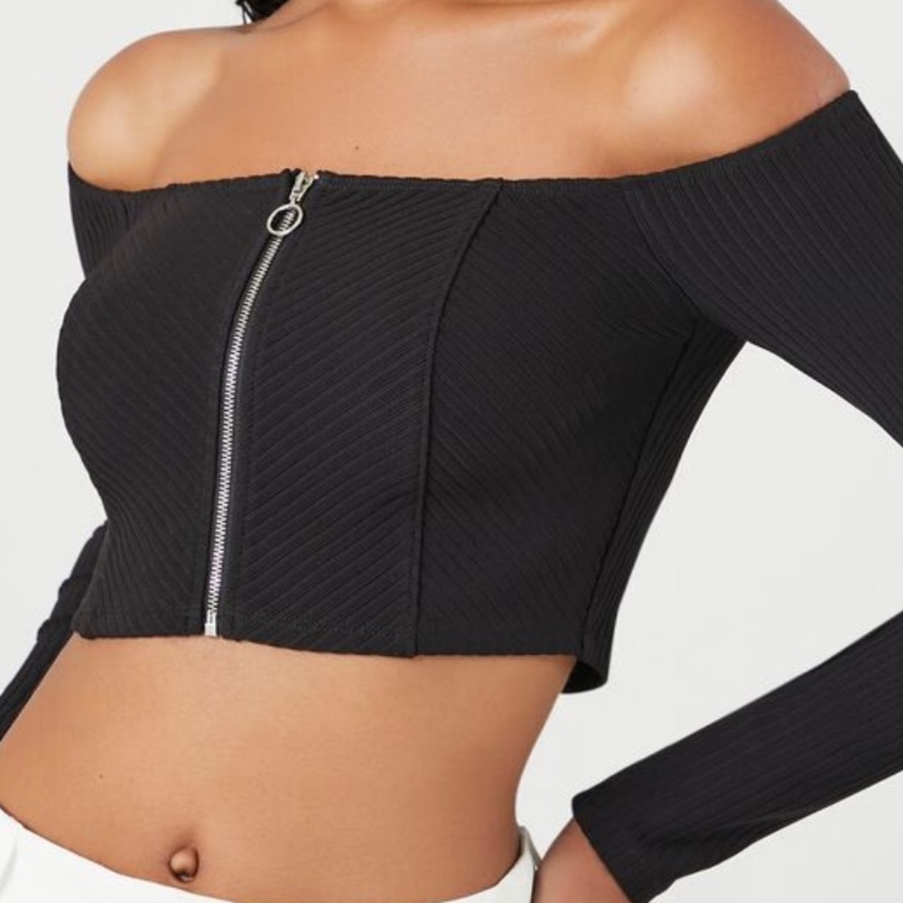 Knit crop top